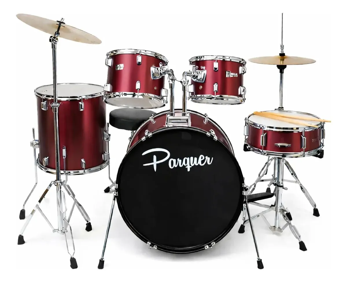 Bateria Acústica Parquer 5 Cuerpos